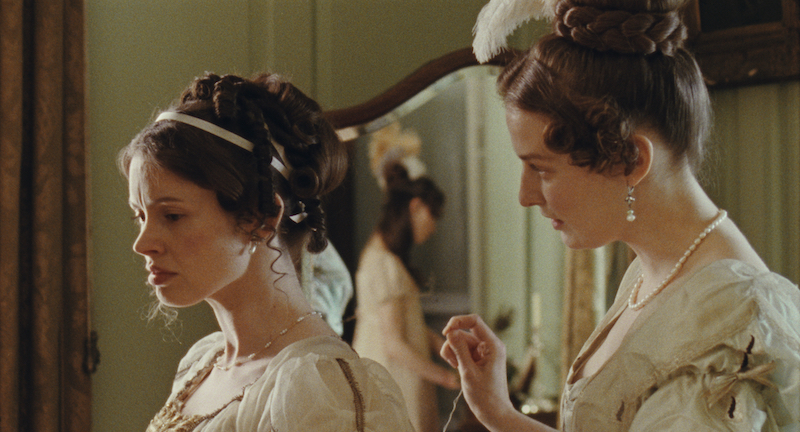 A still from the short film Tommies, showing Lydia (Claudia Jolly) with Georgina (Sarah Winter)