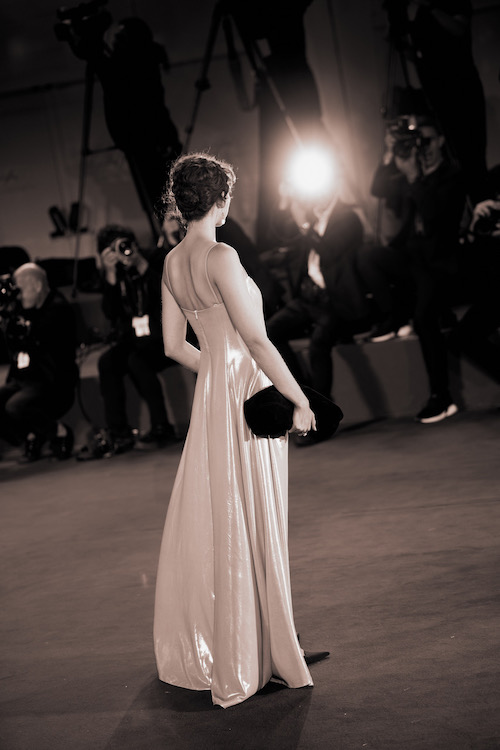 Grace Palma on the red carpet of the Venice Film Festival