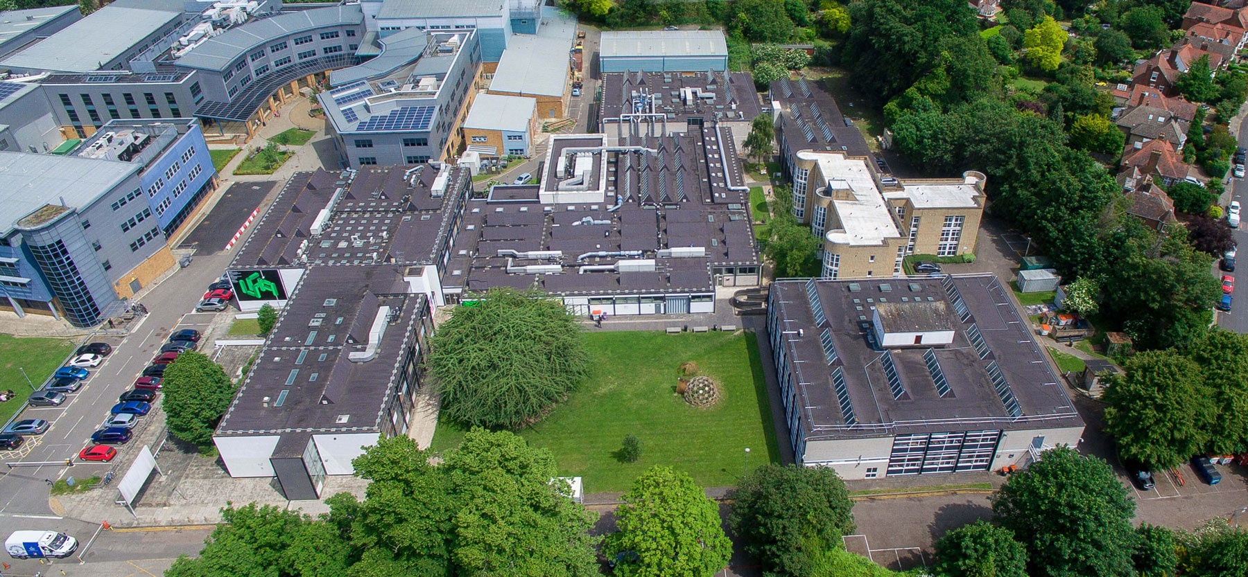 Aerial view of UCA Canterbury