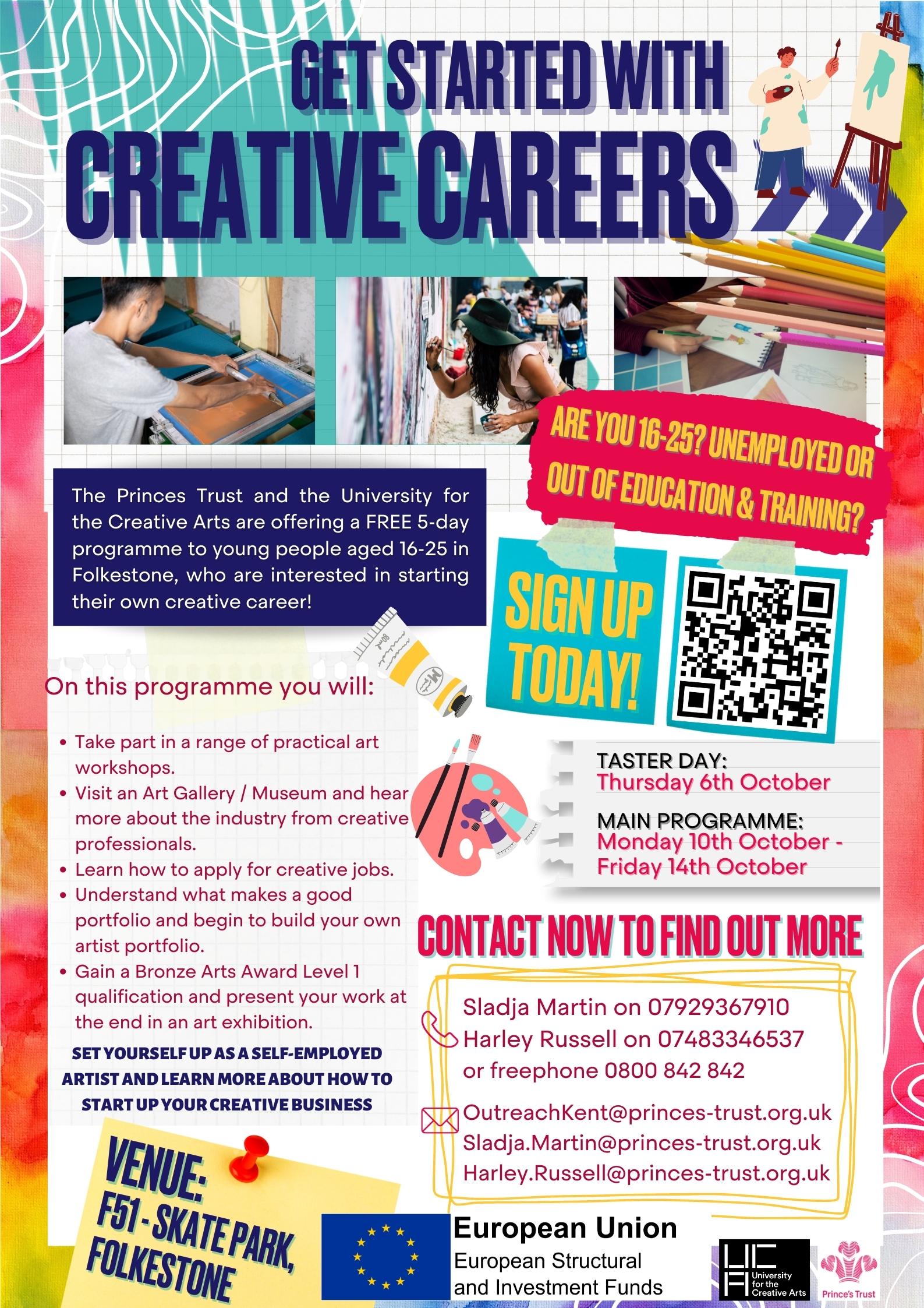 Princes Trust Programme - Get Started with Creative Careers 