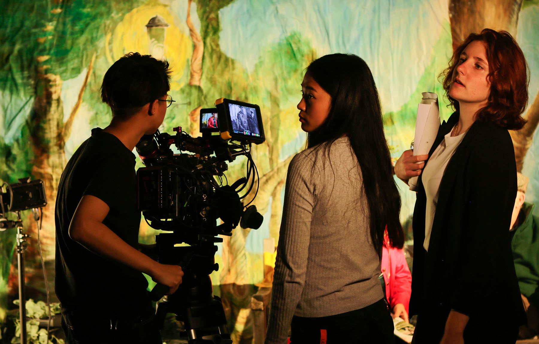 Anita Pico on set of her 'new creatives' film Anita Pico on set of her 'new creatives' film