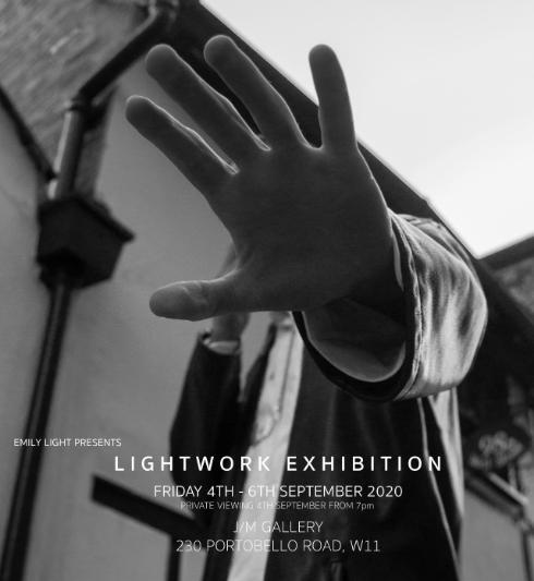 A poster for Emily Light's exhibtion