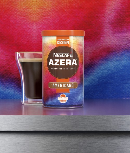 Craig’s design for Nescafe Azera coffee tins